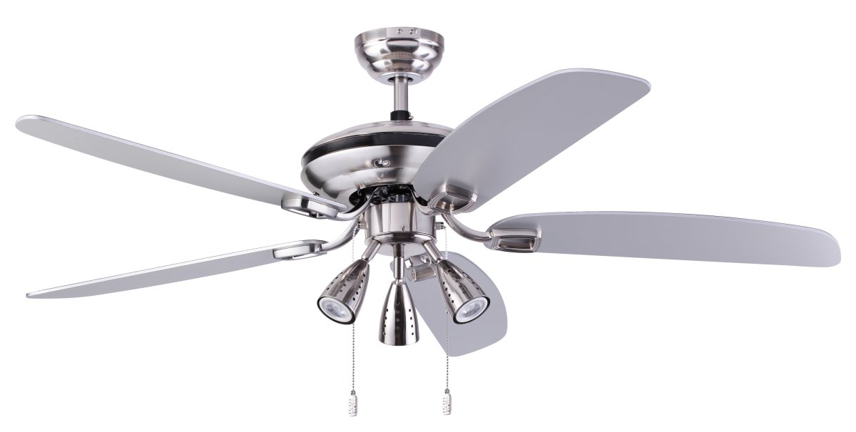 Orion Ø132 Níquel De Texa Design - Hay dos interruptores de tiro en el ventilador que puedes usar para controlar el ventilador y la iluminaci&oacute;n.