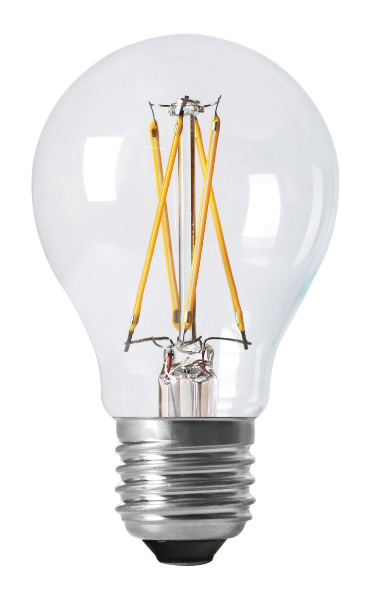 E27 normal 4W Regulable Transparente De Lampan - Regulable y duradera, con una vida &uacute;til de hasta 25 000 horas: una elecci&oacute;n elegante y atmosf&eacute;rica.