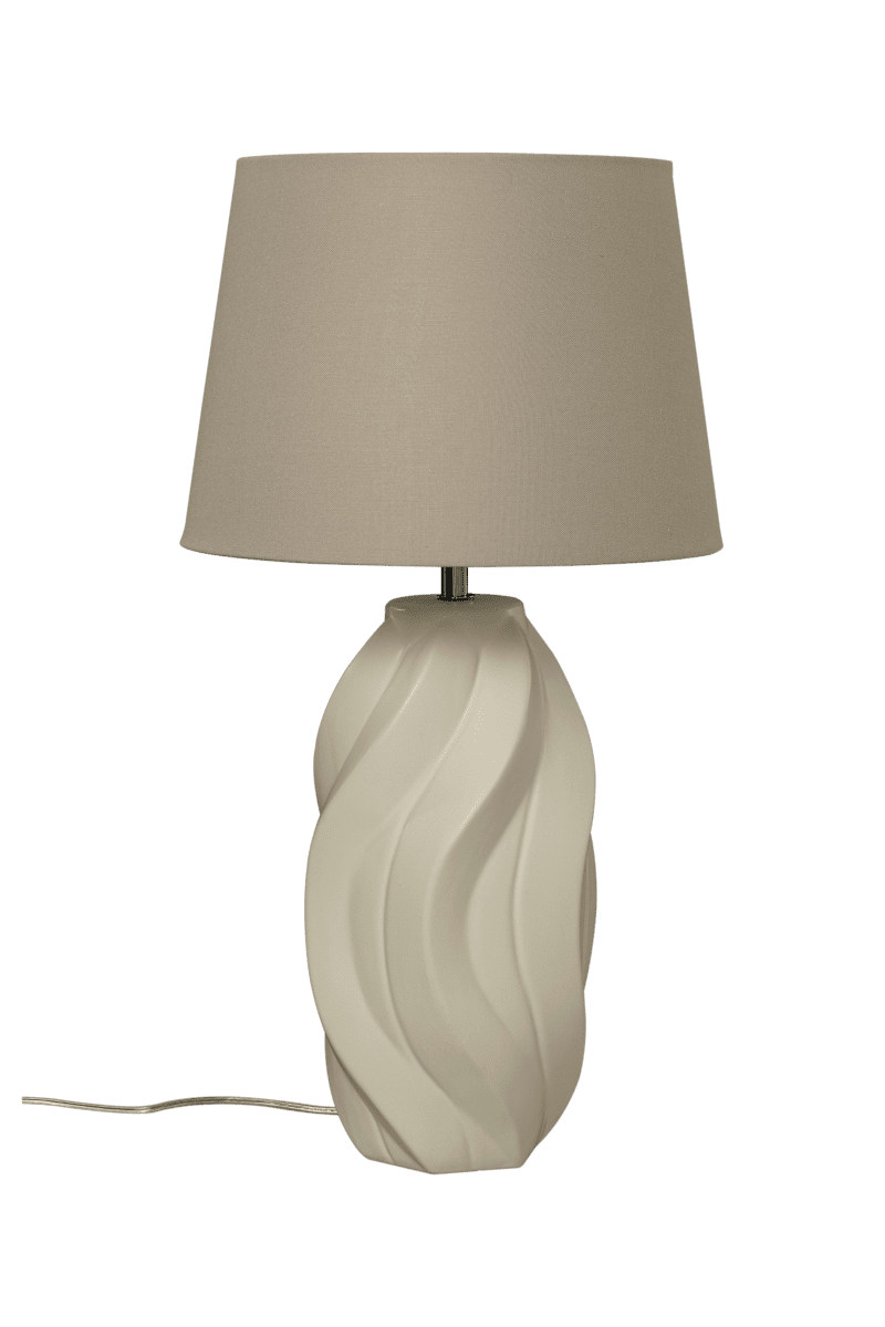 Fiorella 65cm Blanco natural lámpara de mesa De Aneta Lighting - Fiorella es m&aacute;s que una simple l&aacute;mpara: es una obra de arte que a&ntilde;ade un ambiente sofisticado y relajante a tu hogar.