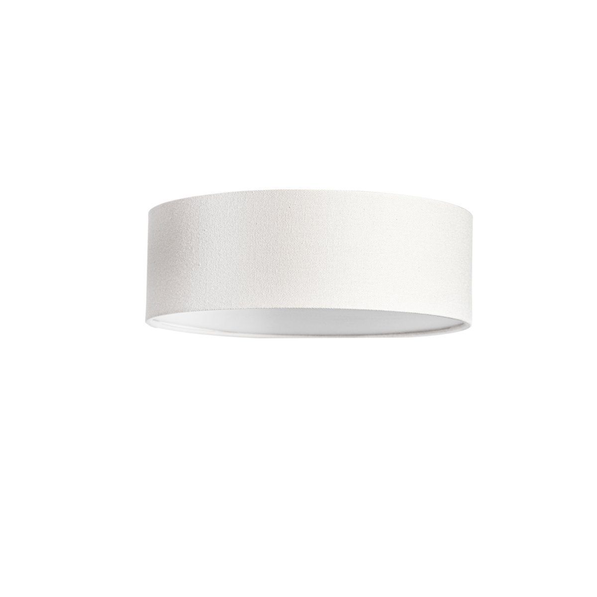 Abbie Ø26 Blanco plafón De Cottex - Abbie es una elegante lámpara de techo con pantalla de tela blanca que aporta un ambiente natural y cálido a la habitación.