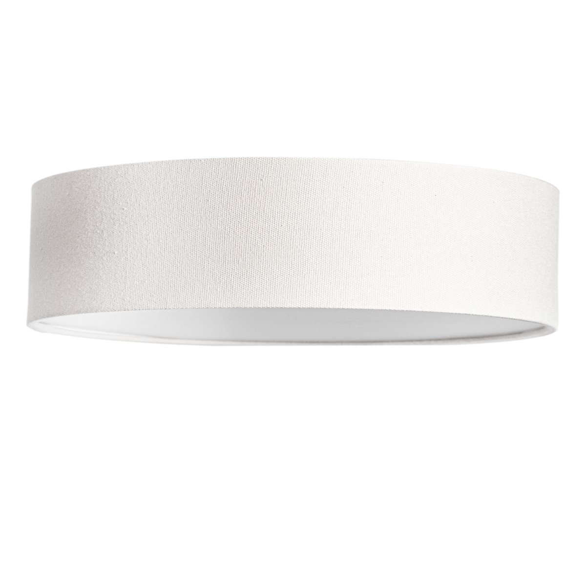 Abbie Ø50 Blanco plafón De Cottex - Abbie es una elegante lámpara de techo con pantalla de tela blanca que aporta un ambiente natural y cálido a la habitación.