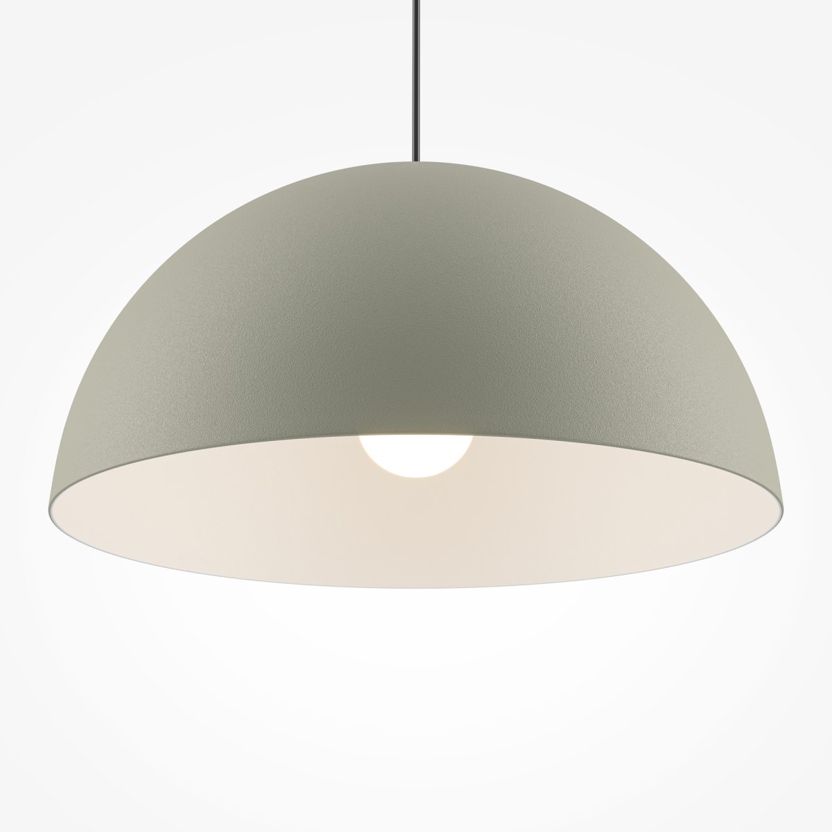 Basic colors Ø35 Gris Lámpas de techo De Maytoni - Con su pantalla en forma de media luna en un elegante tono neutro, emite una luz dirigida y agradable que crea un ambiente moderno y armonioso.