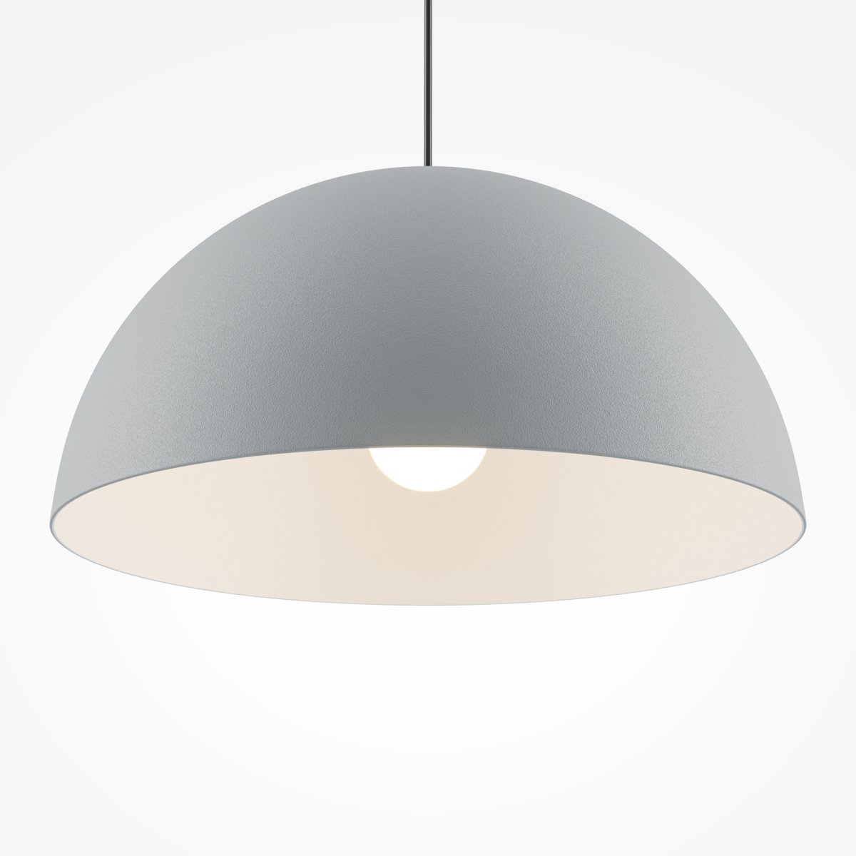 Basic colors Ø35 Gris Lámpas de techo De Maytoni - Con su pantalla en forma de media luna en un elegante tono neutro, emite una luz dirigida y agradable que crea un ambiente moderno y armonioso.