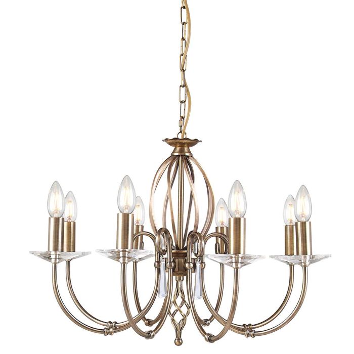 Aegean Ø65 Latón antiguo Lámpas de techo De Elstead Lighting - La l&aacute;mpara est&aacute; hecha de acero y rematada con un hermoso revestimiento de lat&oacute;n antiguo, lo que le confiere un aspecto lujoso y atemporal.