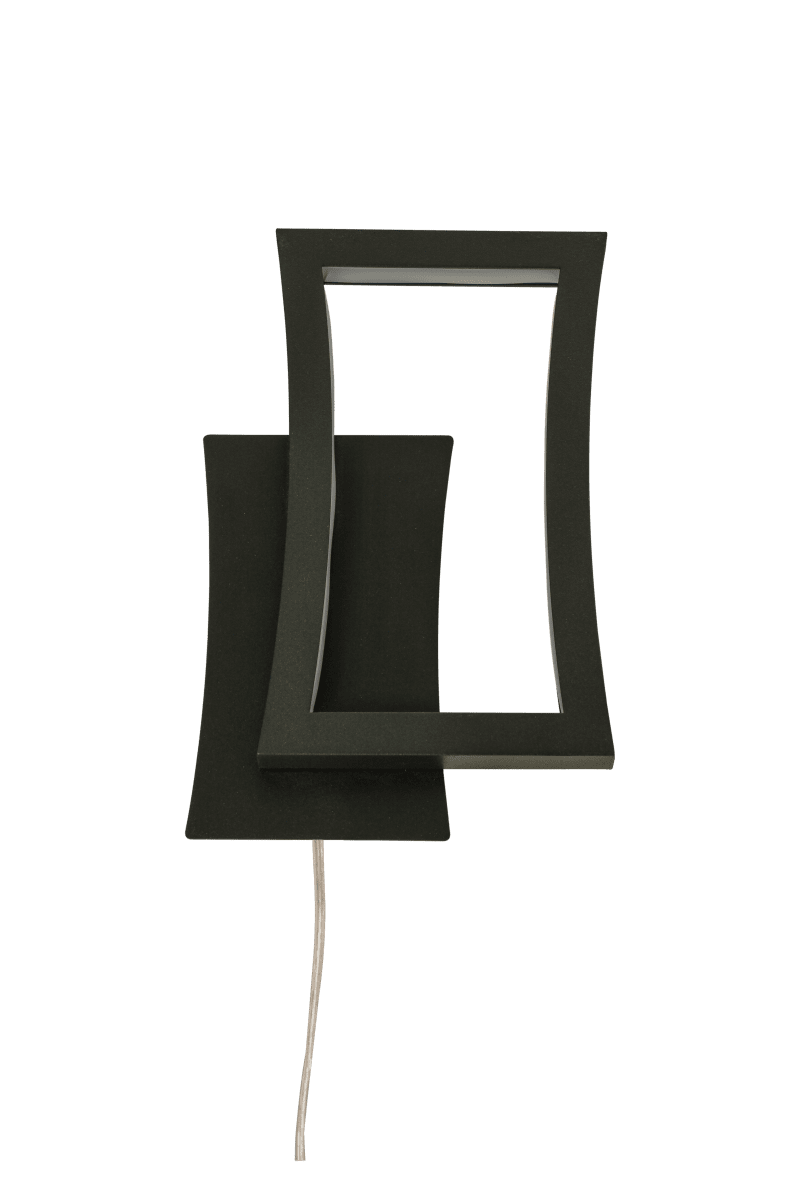 Staccato 23cm Negro lámpara de pared De Aneta Lighting - Con un regulador de intensidad de 3 etapas, que puedes controlar c&oacute;modamente a trav&eacute;s del interruptor de encendido en el cable o a trav&eacute;s del interruptor de pared.