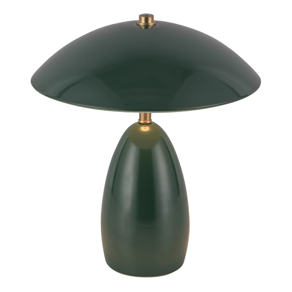 Poppy 27cm Verde portátil De Elstead Lighting - Poppy es una l&aacute;mpara de mesa port&aacute;til fabricada en metal gris oscuro con detalles decorativos de lat&oacute;n.