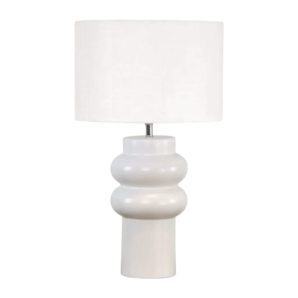 Anelli 56cm Blanco lámpara de mesa De Nordic Lighting - Su forma suave y org&aacute;nica y su color neutro la convierten en un complemento vers&aacute;til para cualquier estancia.