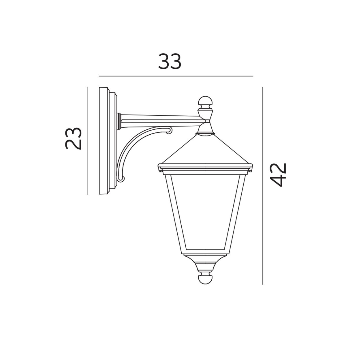 London Negro lámpara de exterior De Norlys - Con su forma tradicional y materiales resistentes, es perfecto para iluminar entradas, jardines o pasillos con una luz agradable y n&iacute;tida.