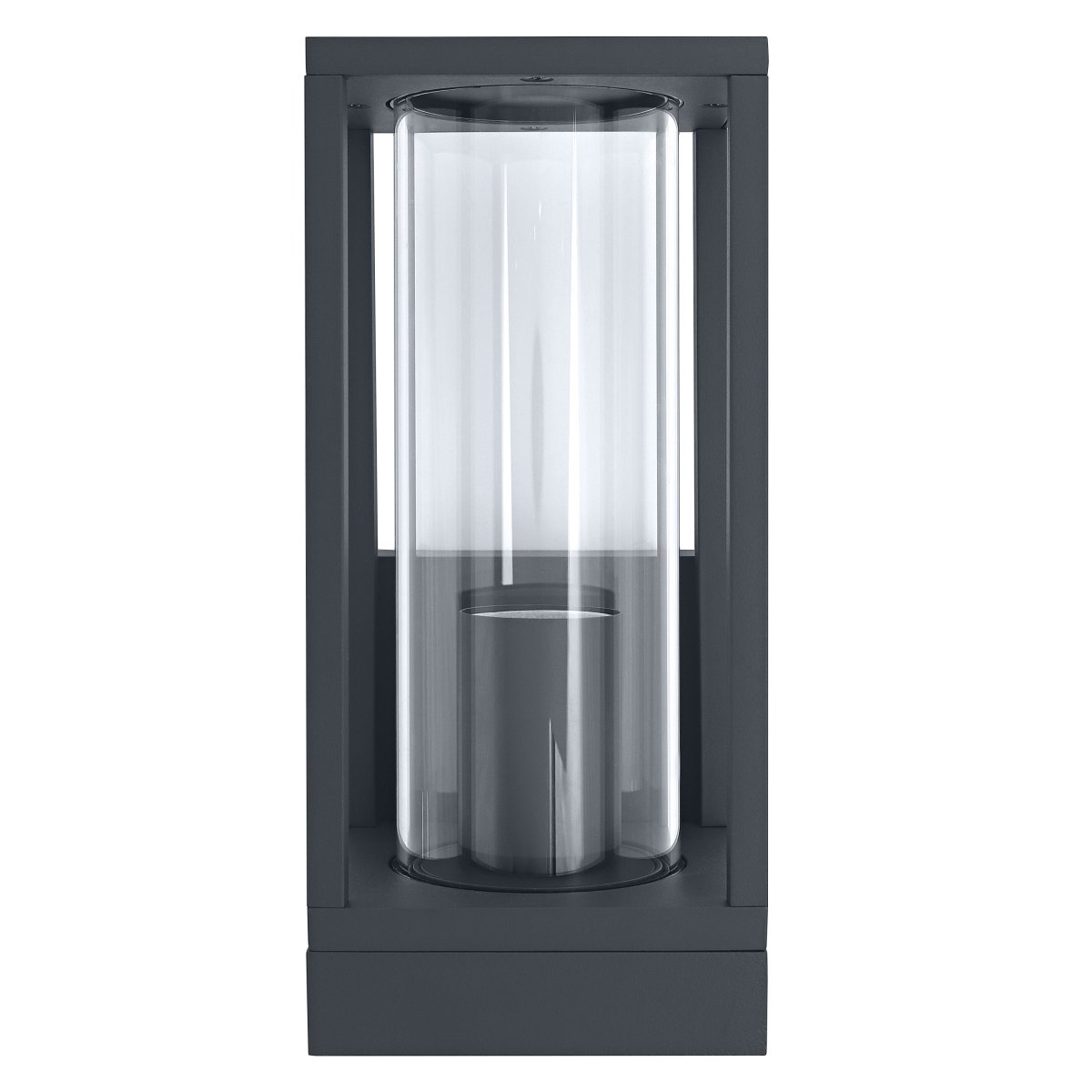 Frame Gris oscuro lámpara de exterior De Osram - Fabricada en aluminio y vidrio de alta calidad, esta l&aacute;mpara ofrece un hermoso flujo de luz a la vez que est&aacute; protegida de la intemperie y el viento con una clasificaci&oacute;n de protecci&oacute;n IP44.