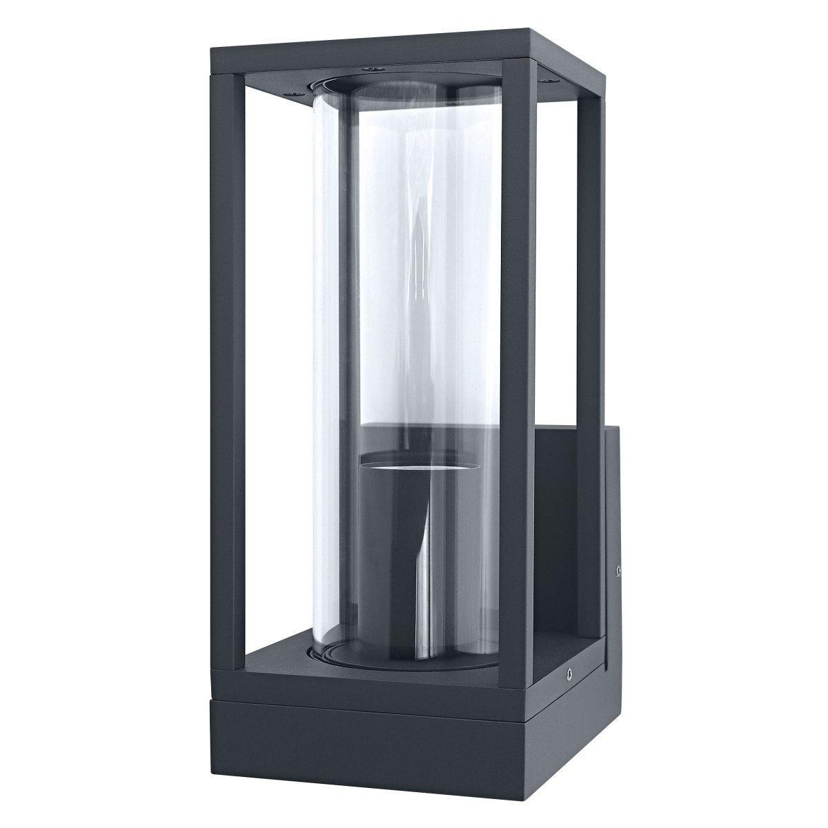 Frame Gris oscuro lámpara de exterior De Osram - Fabricada en aluminio y vidrio de alta calidad, esta l&aacute;mpara ofrece un hermoso flujo de luz a la vez que est&aacute; protegida de la intemperie y el viento con una clasificaci&oacute;n de protecci&oacute;n IP44.