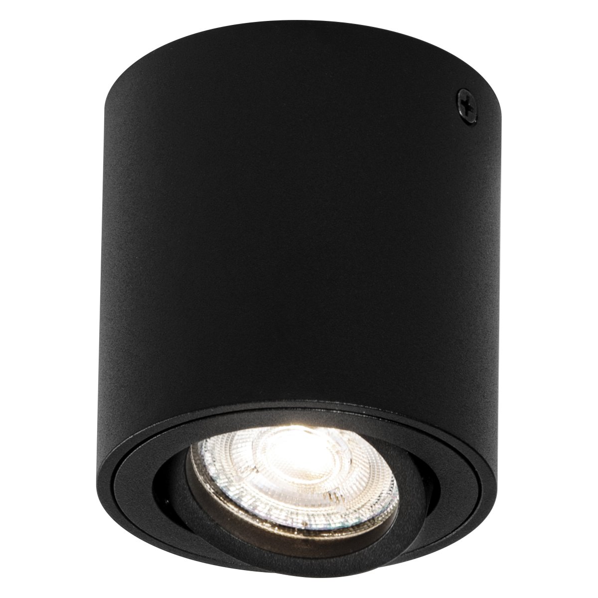Surface Round Negro foco de techo De - Placera f&ouml;rslagsvis flera i grupp eller rad i k&ouml;ket, vardagsrummet eller hallen.