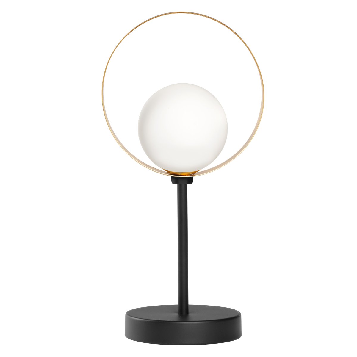 Memphis 36cm Negro lámpara de mesa De Ledvance - La c&uacute;pula esf&eacute;rica de cristal opalino garantiza una fina difusi&oacute;n de la luz.