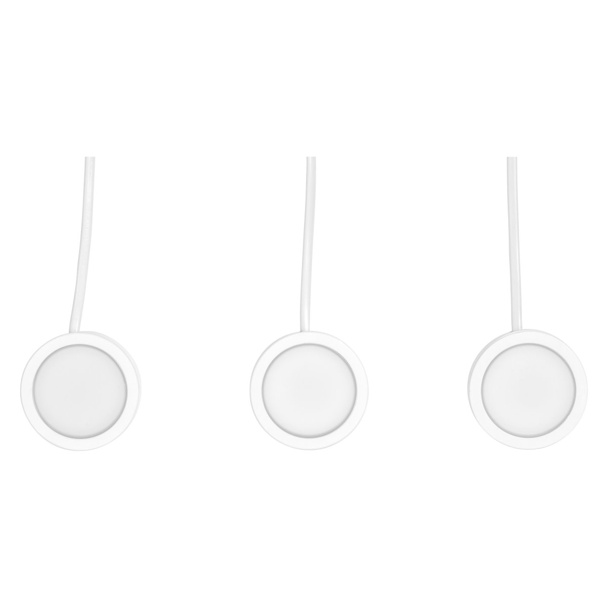 Spot Puck 3x3W Blanco De Ledvance - De har enhetlig ljusf&ouml;rdelning och avger ett varmvitt ljus p&aring; 3x330lm.