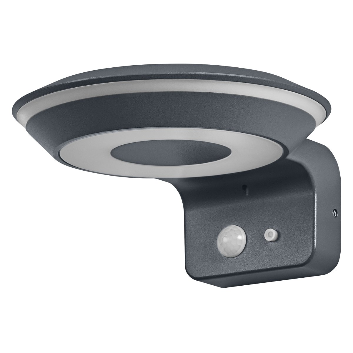 Glow Sensor Gris oscuro lámpara solar De Osram - El sensor de movimiento PIR incorporado y el sensor de luz diurna encienden autom&aacute;ticamente la l&aacute;mpara cuando se detecta movimiento en la oscuridad, lo que garantiza la seguridad y la eficiencia energ&eacute;tica.