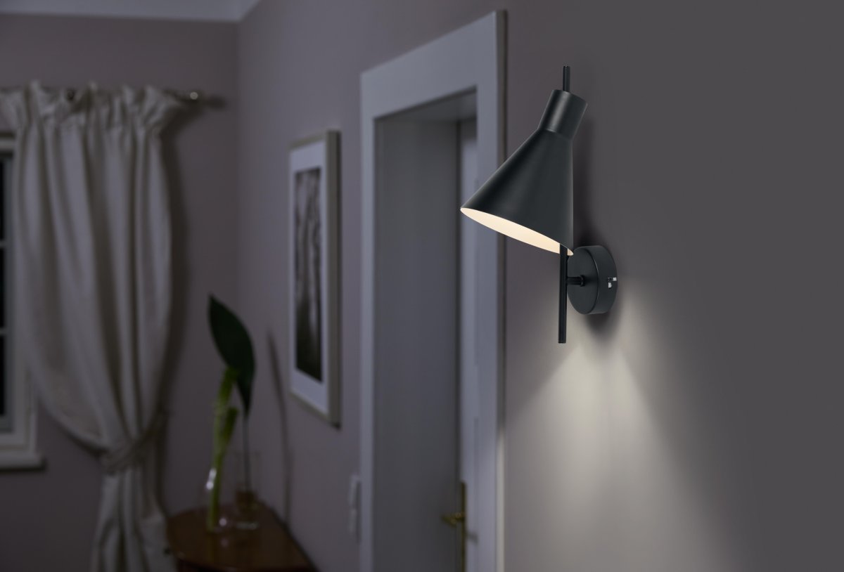 Tokio Ø14 Negro lámpara de pared De Ledvance - Tokio es una elegante l&aacute;mpara de pared con un dise&ntilde;o moderno.