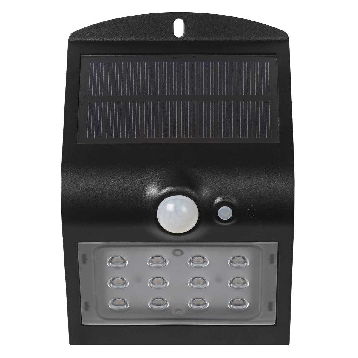 Butterfly 1,5W Negro lámpara solar De Ledvance - El sensor de movimiento PIR incorporado y el sensor de luz diurna encienden autom&aacute;ticamente la l&aacute;mpara cuando se detecta movimiento en la oscuridad, lo que garantiza la seguridad y la eficiencia energ&eacute;tica.