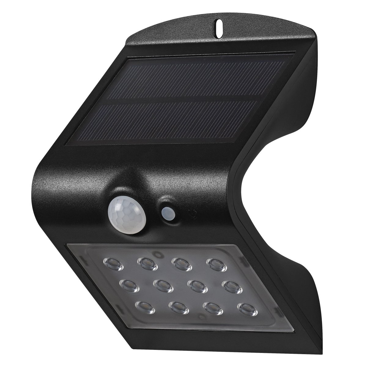 Butterfly 1,5W Negro lámpara solar De Ledvance - El sensor de movimiento PIR incorporado y el sensor de luz diurna encienden autom&aacute;ticamente la l&aacute;mpara cuando se detecta movimiento en la oscuridad, lo que garantiza la seguridad y la eficiencia energ&eacute;tica.