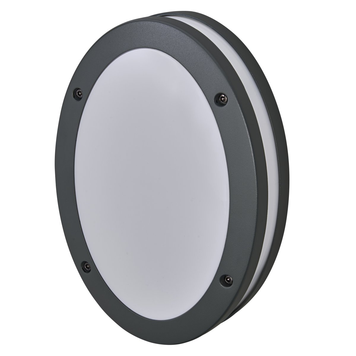 Orbi Gris oscuro lámpara de exterior De Ledvance - Tillverkad av pressgjuten aluminium och med IP65-klassning, &auml;r denna lampa helt skyddad mot b&aring;de damm och vatten, vilket g&ouml;r den perfekt f&ouml;r alla v&auml;derf&ouml;rh&aring;llanden.