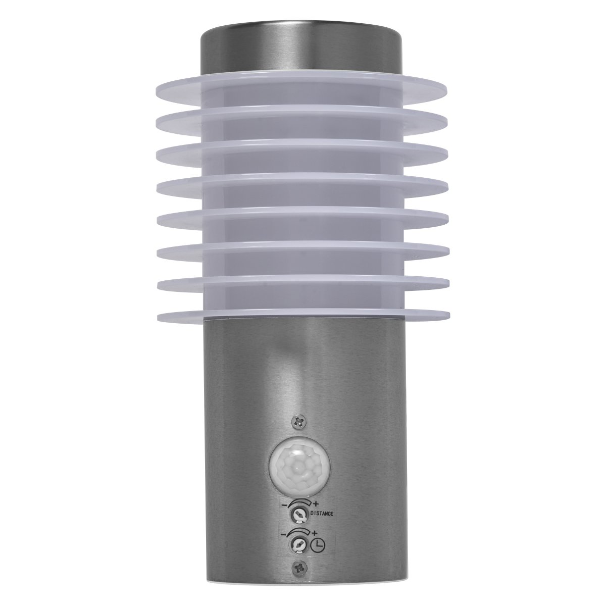 Rondo Sensor Acero lámpara de exterior De Ledvance - Med sin stilrena design och effektiva funktionalitet &auml;r denna armatur det perfekta valet f&ouml;r att b&aring;de belysa och s&auml;kerst&auml;lla ditt utomhusomr&aring;de.