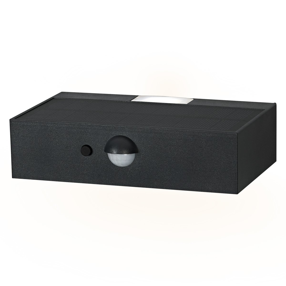 Bricklume Sensor Gris oscuro lámpara solar De Ledvance - El sensor de movimiento PIR incorporado y el sensor de luz diurna encienden automáticamente la lámpara cuando se detecta movimiento en la oscuridad, lo que garantiza la seguridad y la eficiencia energética.