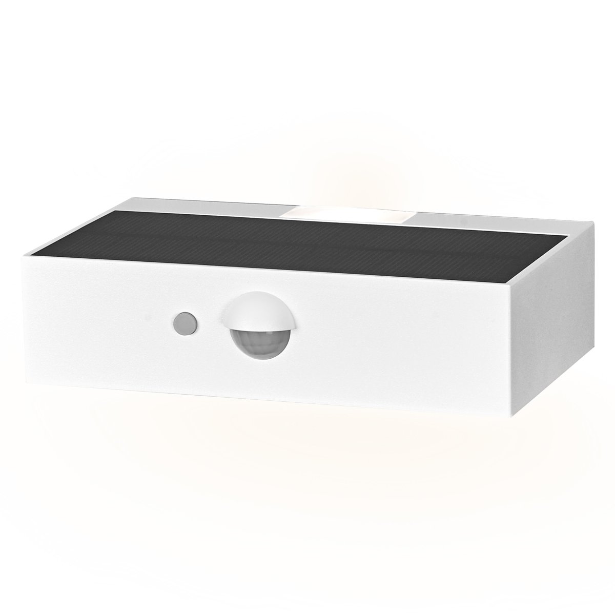 Bricklume Sensor Blanco lámpara solar De Ledvance - El sensor de movimiento PIR incorporado y el sensor de luz diurna encienden automáticamente la lámpara cuando se detecta movimiento en la oscuridad, lo que garantiza la seguridad y la eficiencia energética.