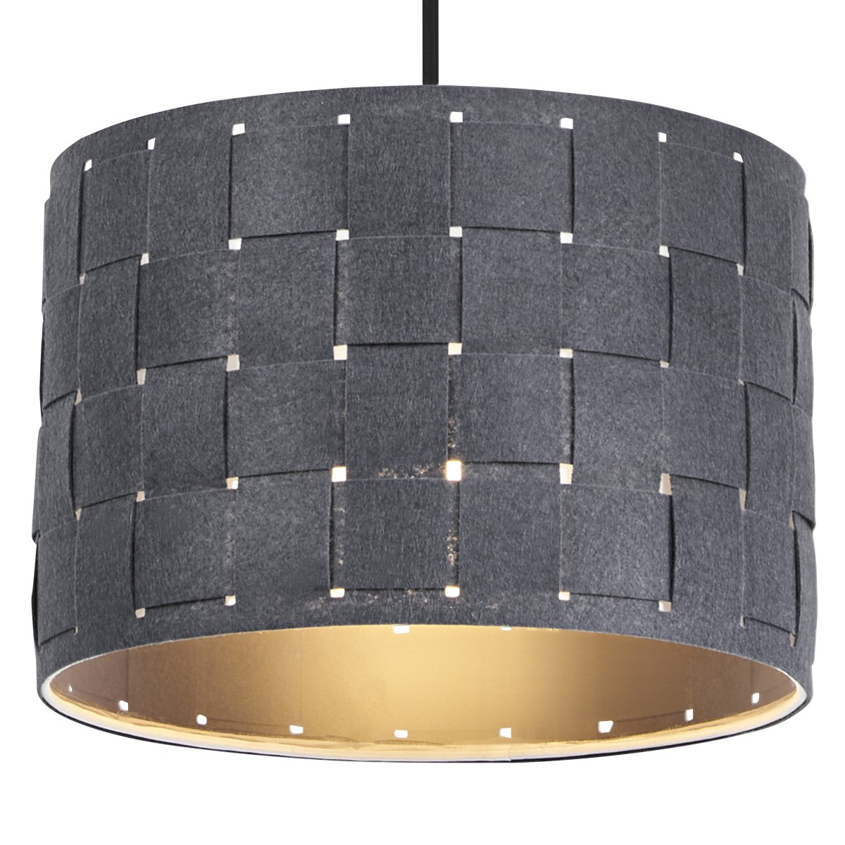 Felt Weaving Ø28 Gris oscuro Lámpas de techo De Ledvance - Dekorativ pendel med sk&auml;rm gjord av fl&auml;tad filt vilket ger en fin och varm ljusspridning i rummet.