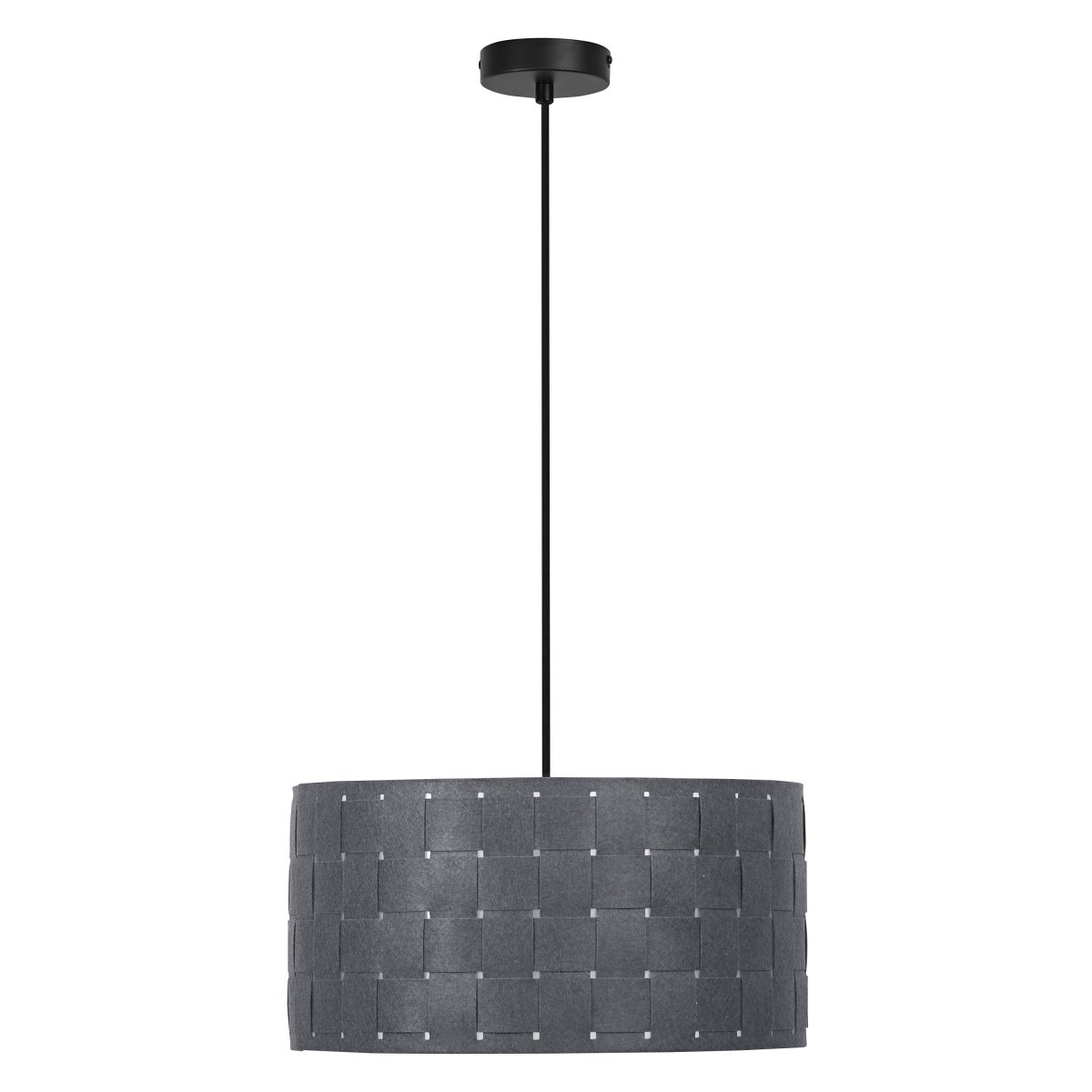 Felt Weaving Ø38 Gris oscuro Lámpas de techo De Ledvance - Dekorativ pendel med sk&auml;rm gjord av fl&auml;tad filt vilket ger en fin och varm ljusspridning i rummet.