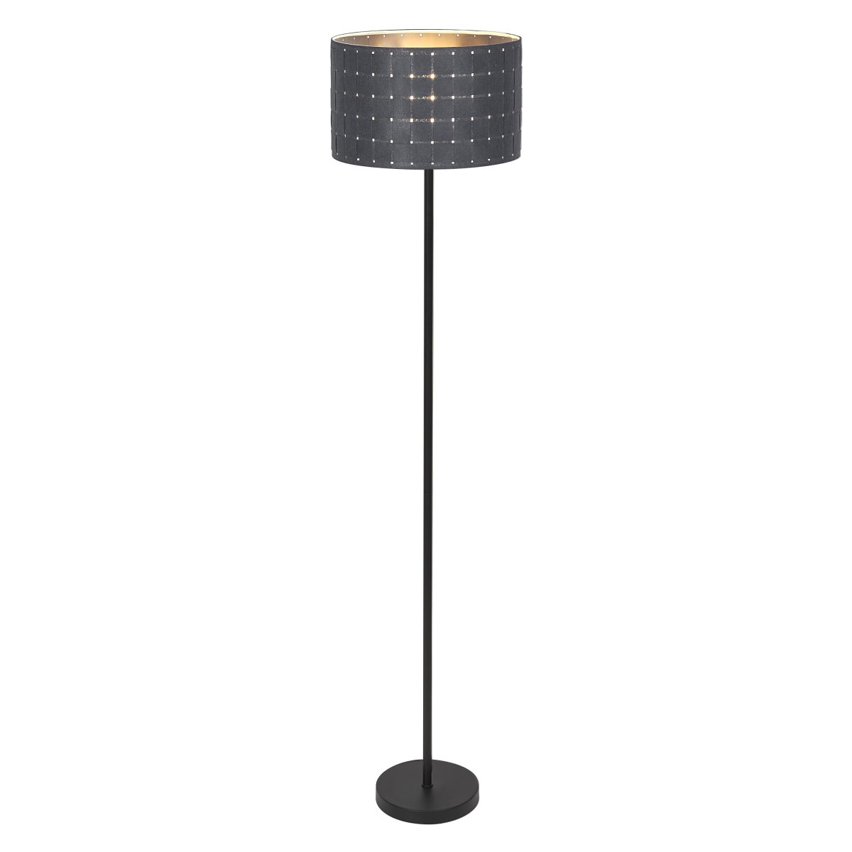 Felt Weaving Gris oscuro lámpara de pie De Osram - Dekorativ golvlampa med sk&auml;rm gjord av fl&auml;tad filt vilket ger en fin och varm ljusspridning i rummet.
