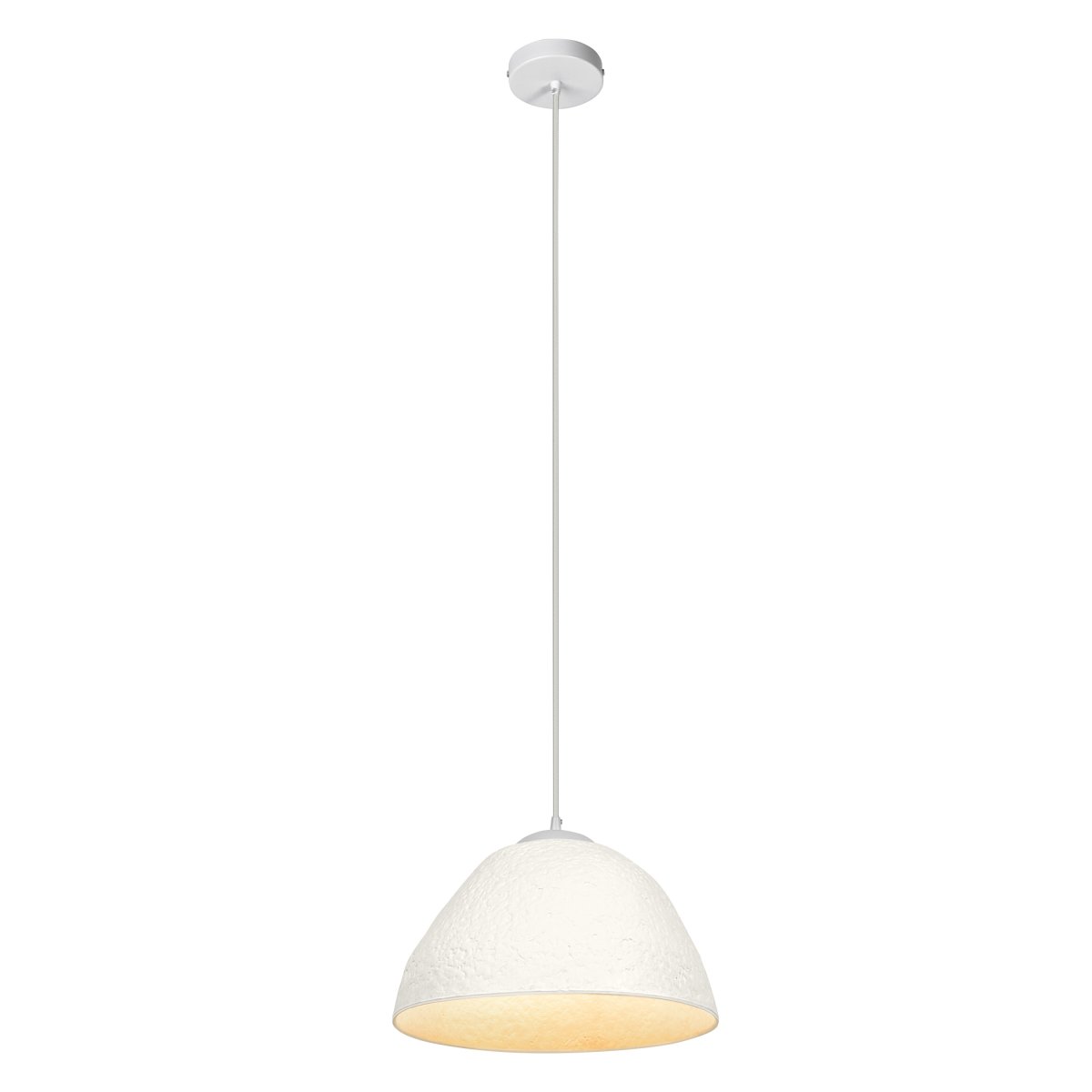 Camel Bell Ø38 Blanco Lámpas de techo De Ledvance - La pantalla de papel decorativa garantiza una hermosa difusión de la luz hacia abajo.