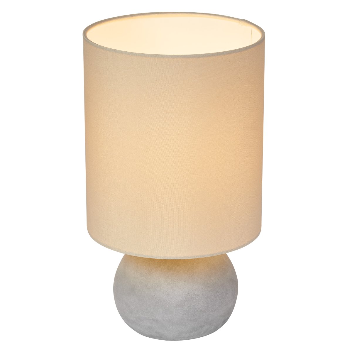 Impact 38cm Gris lámpara de mesa De Ledvance - Lampfoten i betong och den beiga sk&auml;rmen skapar ett jordn&auml;ra intryck och ger en fin ljusspridning.