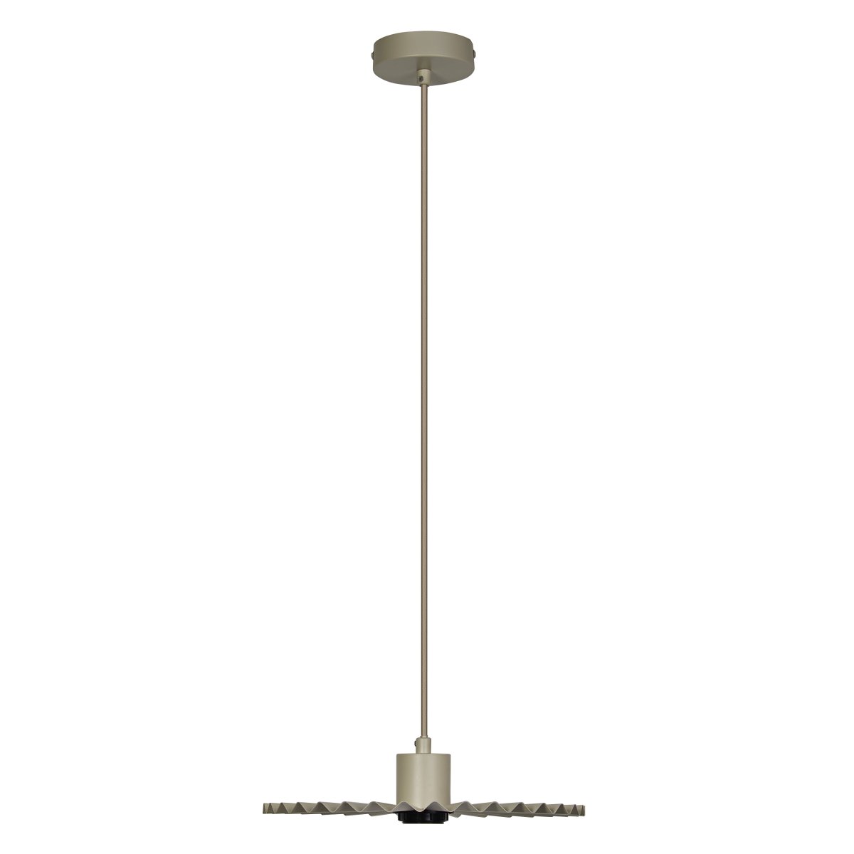Plissee Ø30 Beige Lámpas de techo De Osram - Den v&aring;giga sk&auml;rmen skapar ett vackert ljusspel i rummet n&auml;r lampan &auml;r t&auml;nd.