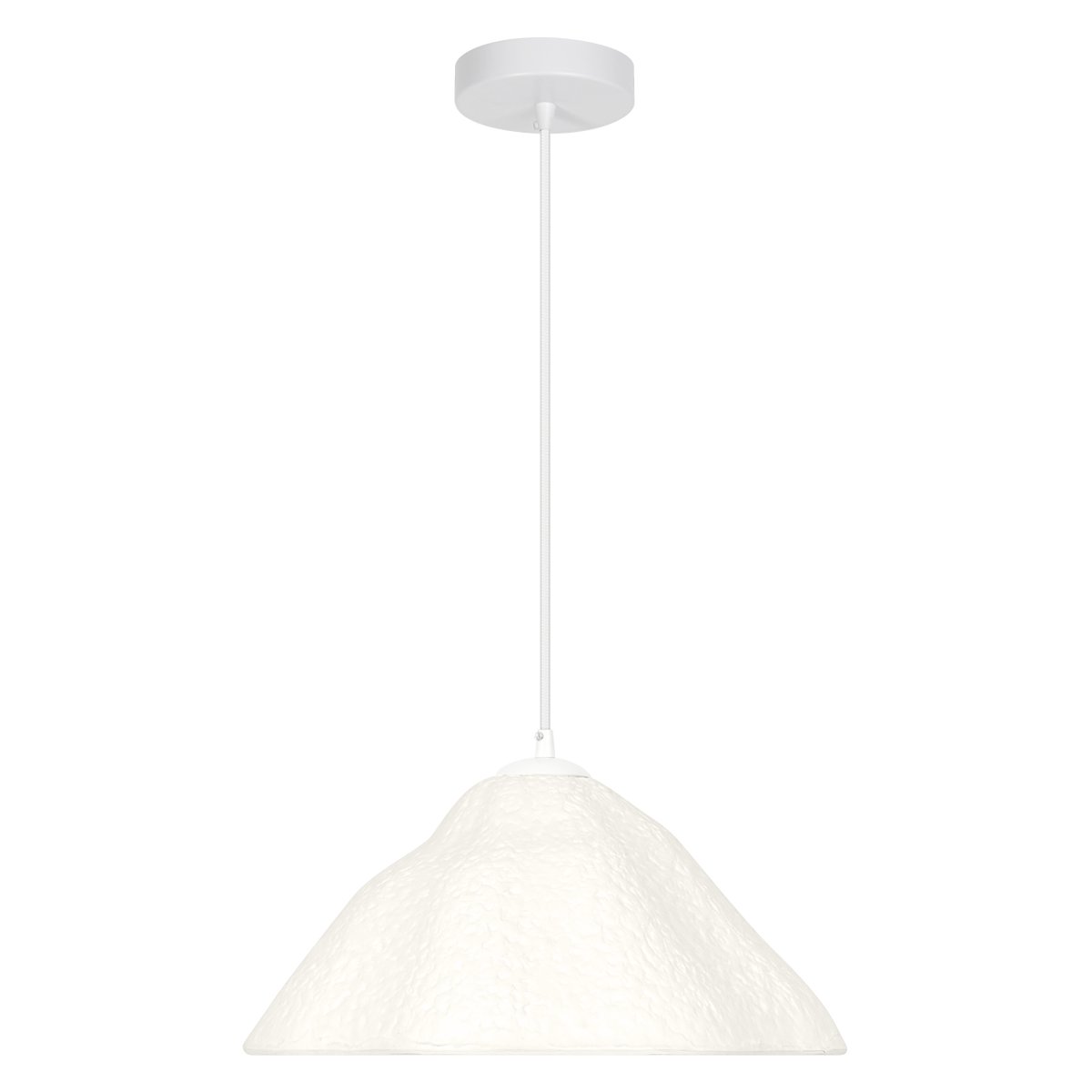 Lotus Leaf Ø40 Blanco Lámpas de techo De Osram - La pantalla de papel decorativa garantiza una hermosa difusi&oacute;n de la luz hacia abajo.