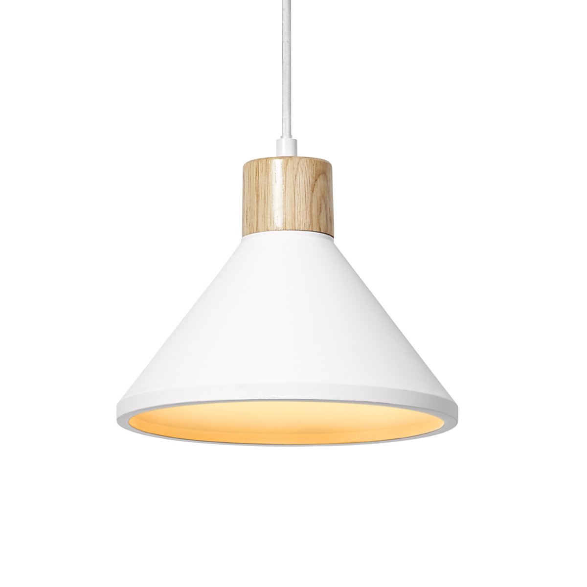 Plaster Wood Ø22 Blanco Lámpas de techo De Osram - Plaster Pure es una l&aacute;mpara colgante minimalista con dise&ntilde;o de alta calidad y detalles en madera.