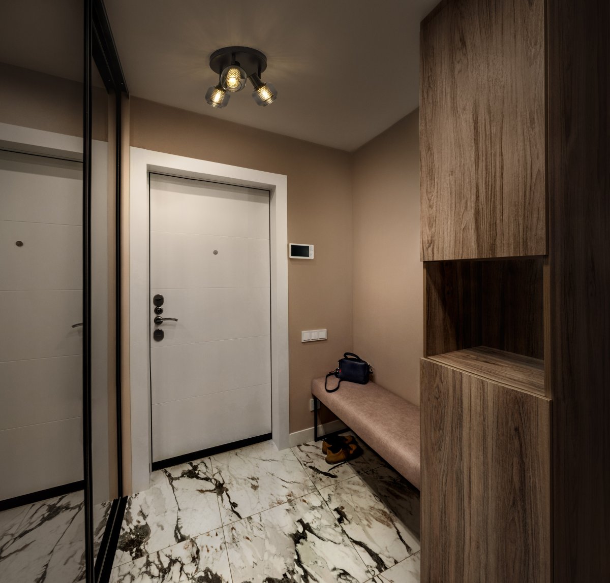 Firefly 3 Negro foco de techo De Ledvance - De r&ouml;rliga spotlightsen med sk&auml;rmar av gr&aring;tonat glas i kombination med de guldiga detaljh&ouml;ljet som omfamnar ljusk&auml;llorna bidrar med en elegans till rummet.