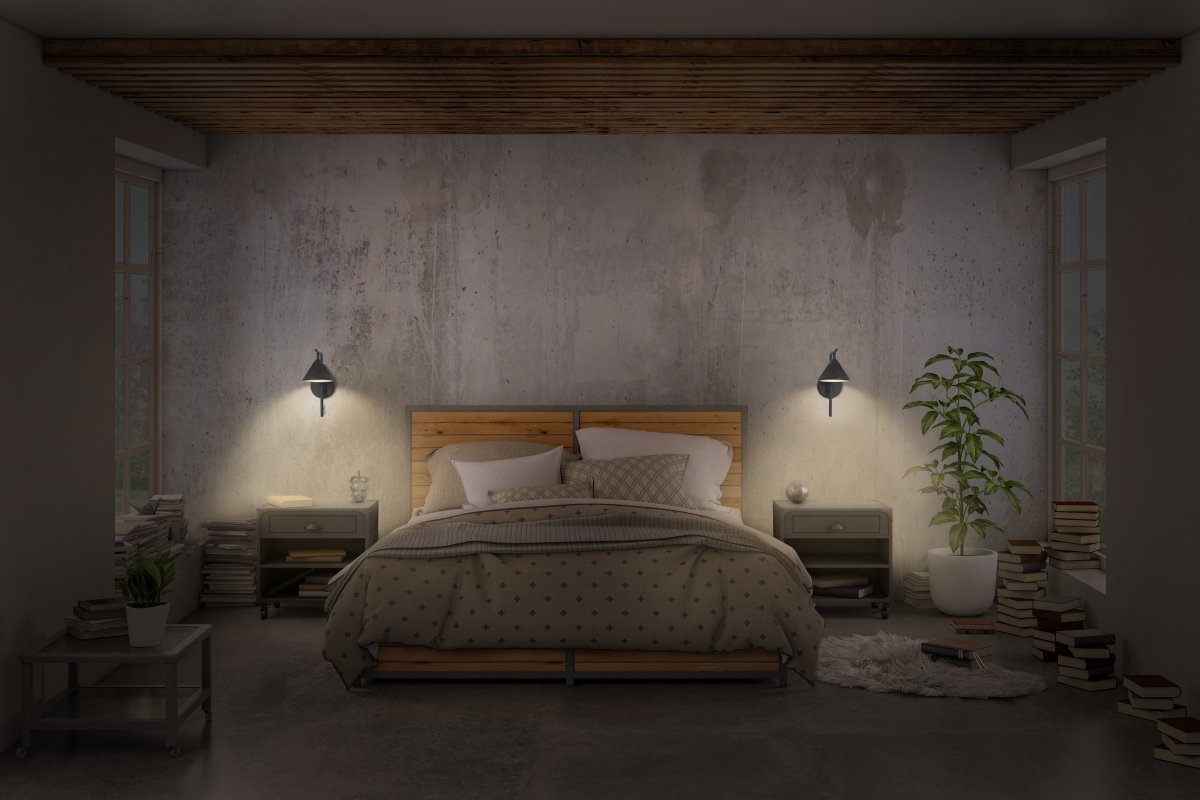 Fuji Ø12 Negro lámpara de pared De Ledvance - 