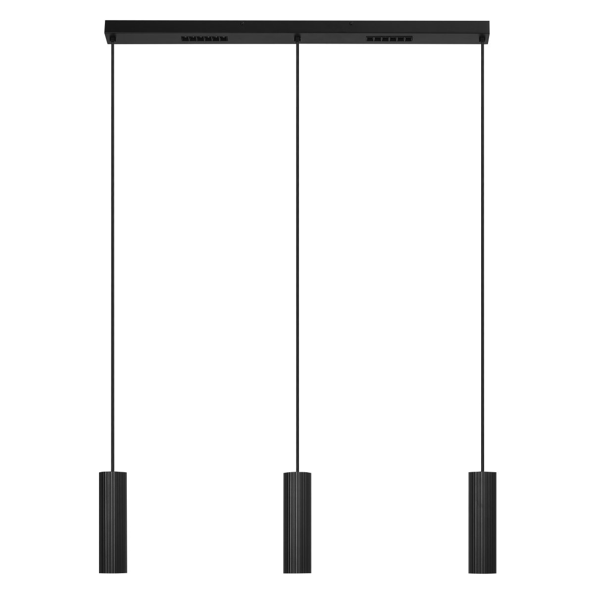 Drums 82cm Negro Lámpas de techo De Ledvance - En el techo hay un soporte en el medio; Las luces LED integradas con 680 lm y luz blanca cálida de 3000 K proporcionan una iluminación general agradable en la habitación.