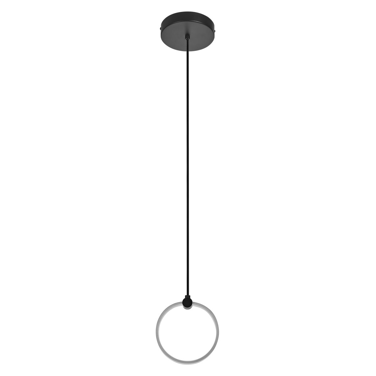 Circle PL Ø16 Negro Lámpas de techo De Ledvance - En la primera etapa, la l&aacute;mpara brilla en luz blanca c&aacute;lida con 3000K, en la segunda etapa en luz blanca fr&iacute;a con 4200K y en la tercera etapa en 6500K (luz diurna).