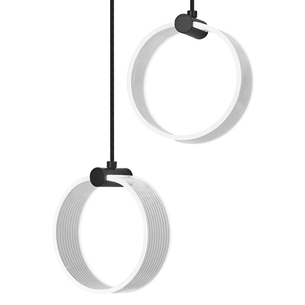 Circle PL 27cm Negro Lámpas de techo De Ledvance - En la primera etapa, la lámpara brilla en luz blanca cálida con 3000K, en la segunda etapa en luz blanca fría con 4200K y en la tercera etapa en 6500K (luz diurna).