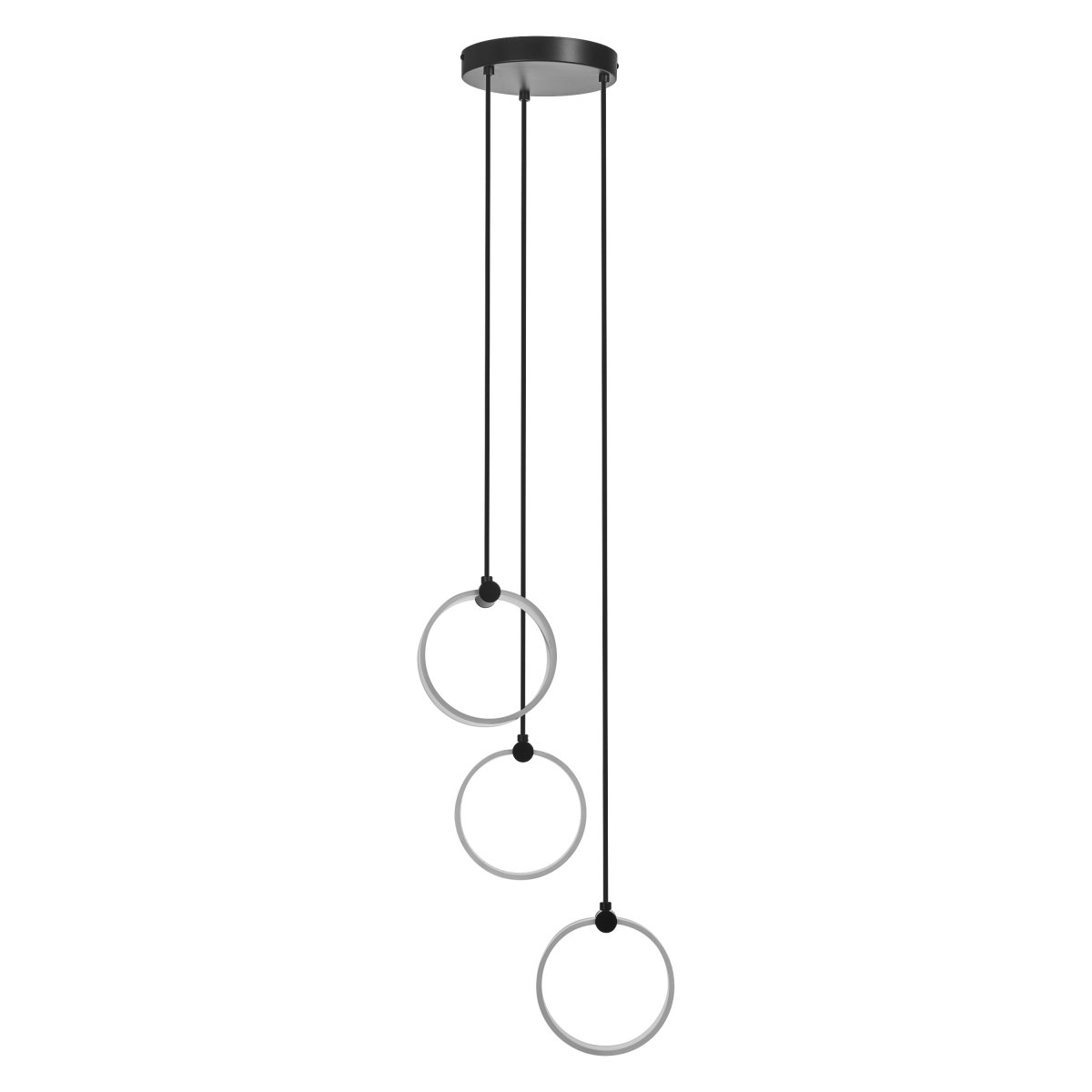 Circle PL Ø30 Negro Lámpas de techo De Osram - En la primera etapa, la l&aacute;mpara brilla en luz blanca c&aacute;lida con 3000K, en la segunda etapa en luz blanca fr&iacute;a con 4200K y en la tercera etapa en 6500K (luz diurna).