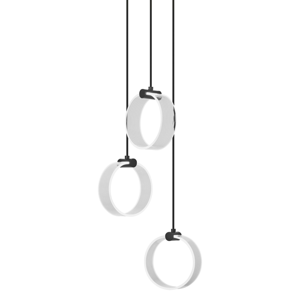 Circle PL Ø30 Negro Lámpas de techo De Osram - En la primera etapa, la l&aacute;mpara brilla en luz blanca c&aacute;lida con 3000K, en la segunda etapa en luz blanca fr&iacute;a con 4200K y en la tercera etapa en 6500K (luz diurna).