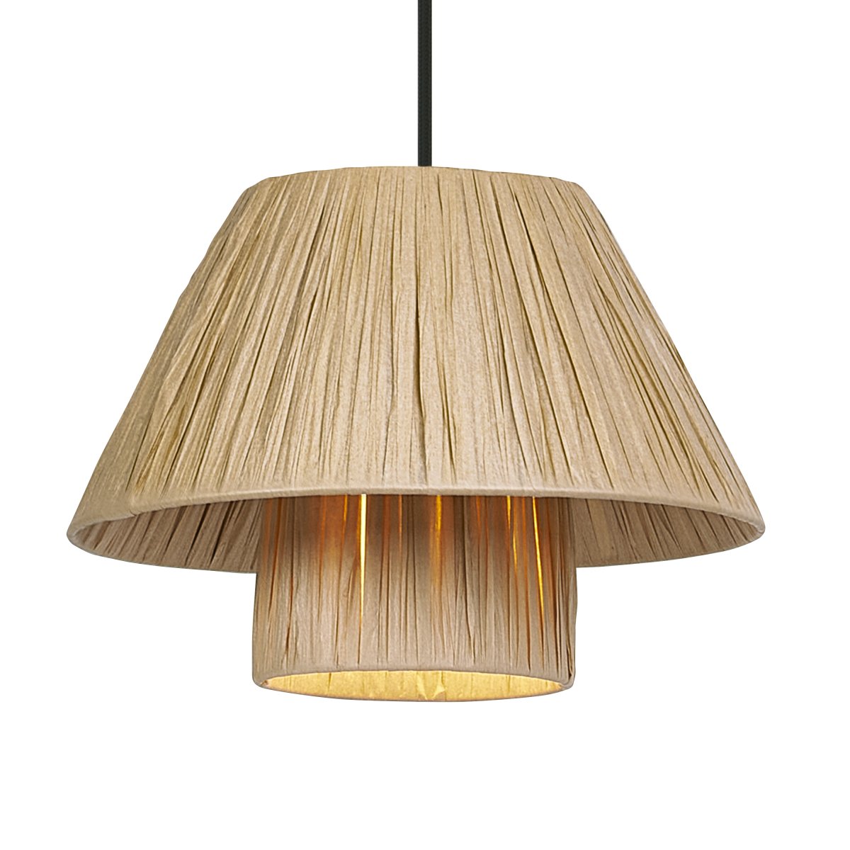 Bamboo Paper Hut Ø28 Naturaleza Lámpas de techo De Osram - Den naturliga formgivningen och det naturliga materialet g&ouml;r att den passar in i n&auml;stan alla hem och stilar.