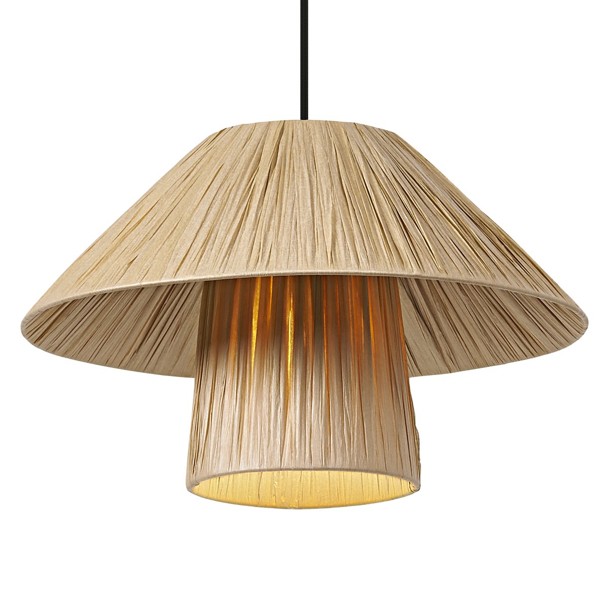 Bamboo Paper Hut Ø40 Naturaleza Lámpas de techo De Osram - Den naturliga formgivningen och det naturliga materialet g&ouml;r att den passar in i n&auml;stan alla hem och stilar.