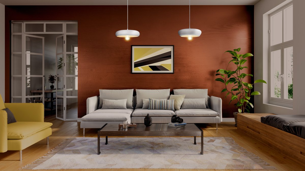 Plaster Pure Ø30 Blanco Lámpas de techo De Osram - La pantalla de yeso decorativa garantiza una hermosa distribuci&oacute;n de la luz en la habitaci&oacute;n.