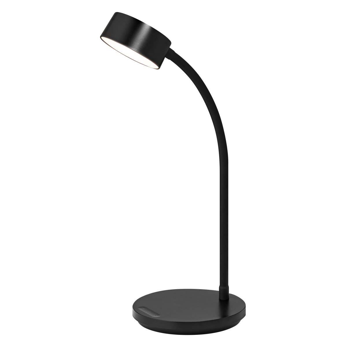 Office Cylinder 30cm Negro lámpara de escritorio De Ledvance - B&aring;da ljusstyrkan och f&auml;rgtemperaturen g&aring;r att justera i tre steg med touchbrytaren p&aring; lampfoten.