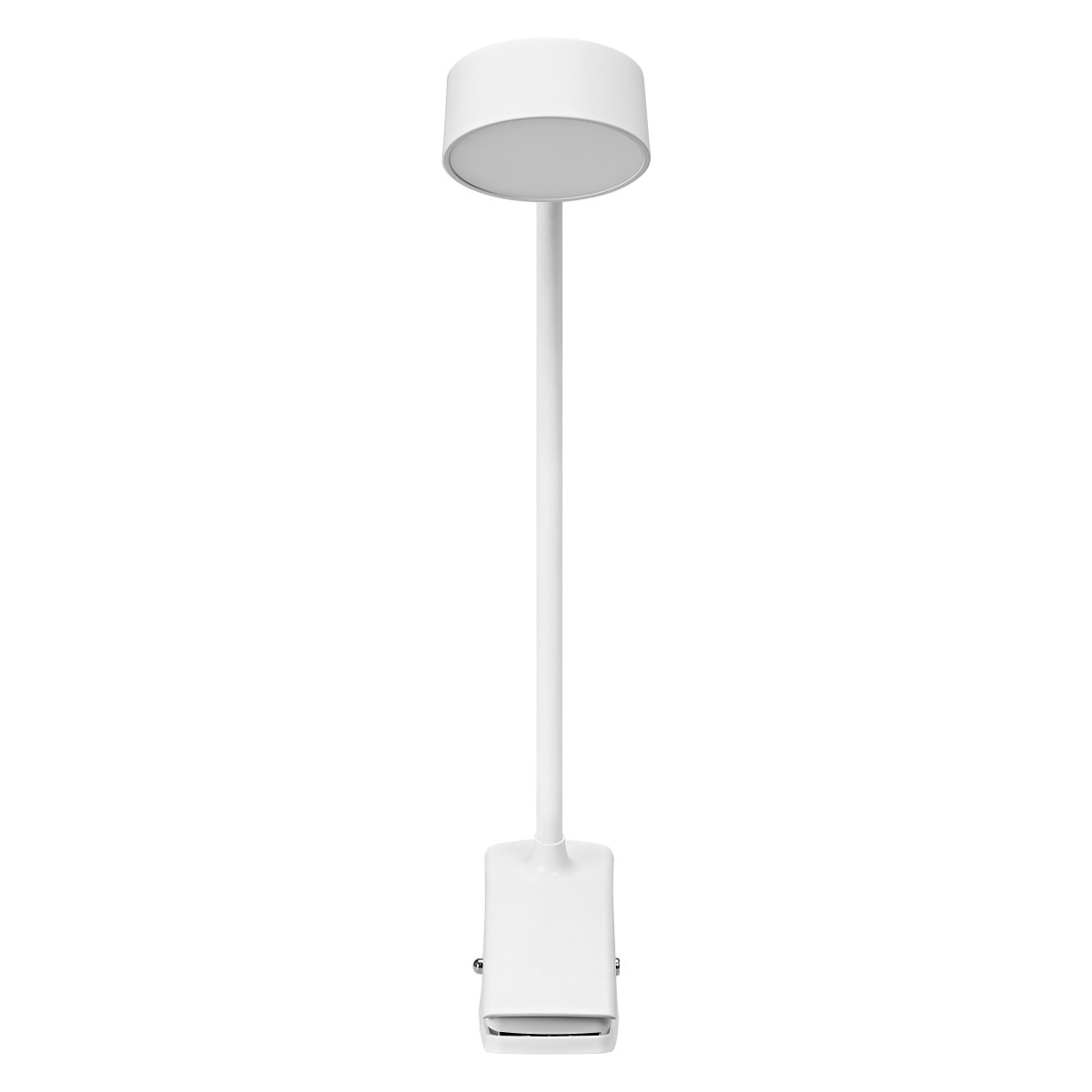 Office Cylinder Clip Blanco lámpara de pinza De Osram - Levereras med 1m USB sladd som du kan koppla till en transformator, laptop eller dator f&ouml;r att lampan ska f&aring; el.