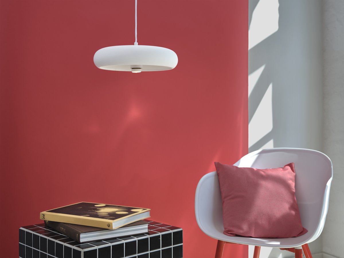 Plaster Pure Ø30 Blanco Lámpas de techo De Osram - La pantalla de yeso decorativa garantiza una hermosa distribuci&oacute;n de la luz en la habitaci&oacute;n.