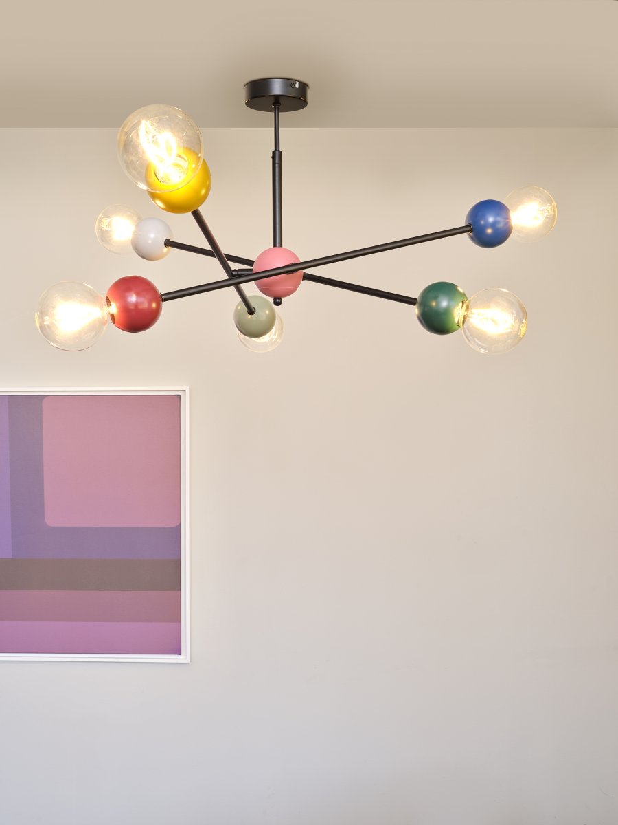 Bubble 70cm Multicolor plafón De Ledvance - Los tres brazos est&aacute;n en &aacute;ngulo para que puedas dirigir la luz como desees y crear tu propio toque personal.