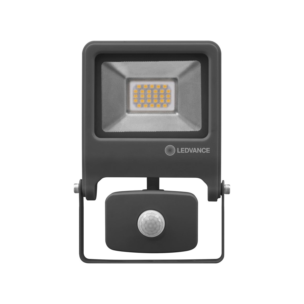 Flood Sensor 20W Gris oscuro lámpara de exterior De Ledvance - Flood Sensor 20W &auml;r en kraftfull och energieffektiv str&aring;lkastare med IP44-klassning, vilket g&ouml;r den idealisk f&ouml;r utomhusbruk.