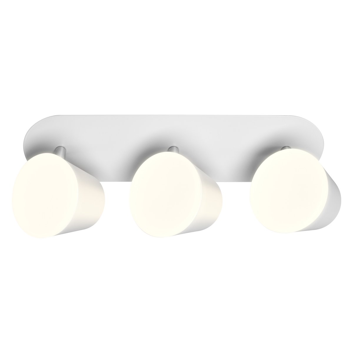 LED spot 35cm Blanco lámpara de baño De Ledvance - De tre vinkelbara sk&auml;rmarna med diffusor ger ett starkt men bl&auml;ndfritt ljus som du kan rikta efter &ouml;nskem&aring;l.