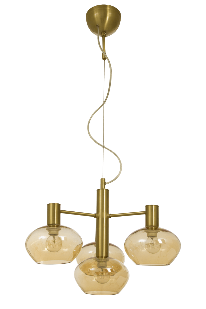 Bell Ø47 Latón mate Lámpas de techo De Aneta Lighting - Con sus elegantes detalles de latón, es un complemento perfecto sobre la mesa del comedor o en la sala de estar, donde ilumina y realza el interior.